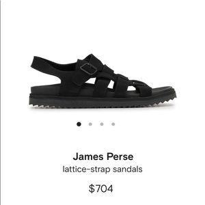 James Perse Lattice Strapped Sandals